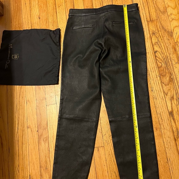 Massimo Dutti leather pants used once size 6 - Picture 8 of 10